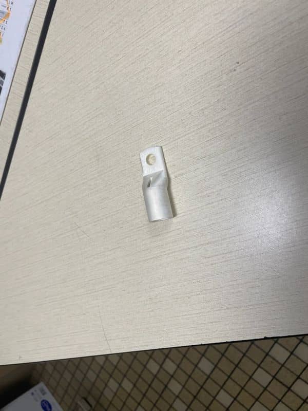 Pièce traitée en argenture